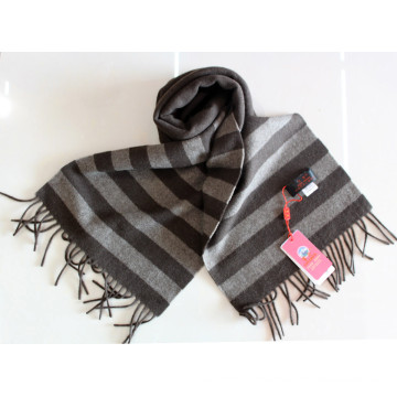 100% Yak Wool Knitted Striped / Cashmere /Wool /Yak Scarves/Textile/Fabric